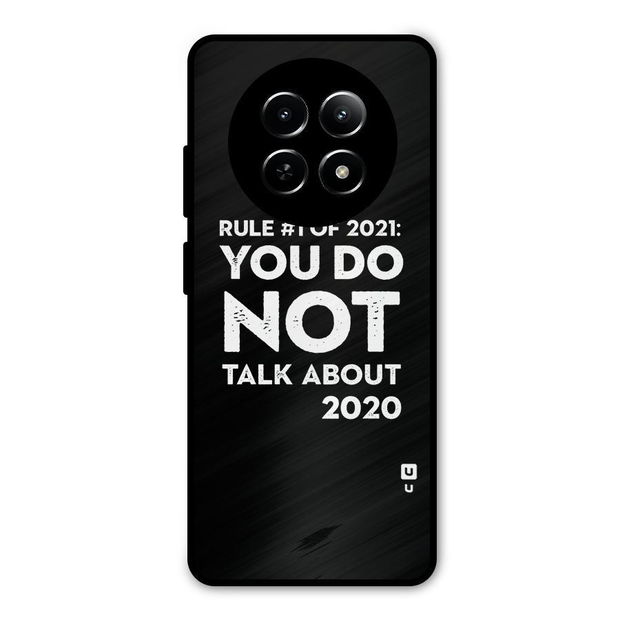First Rule of 2021 Metal Back Case for Realme Narzo 70x 5G