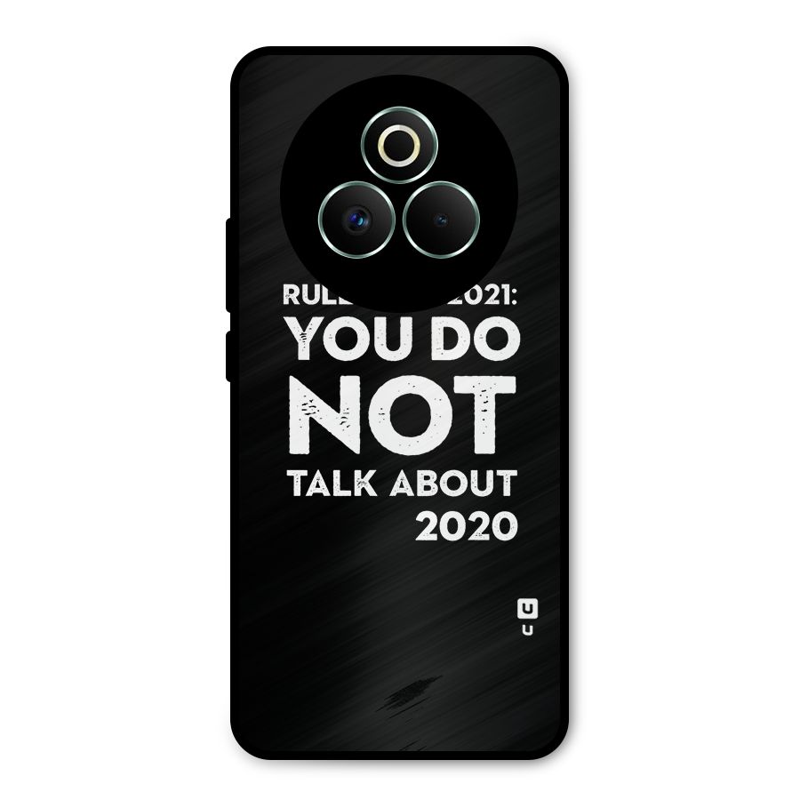 First Rule of 2021 Metal Back Case for Realme P3 Pro