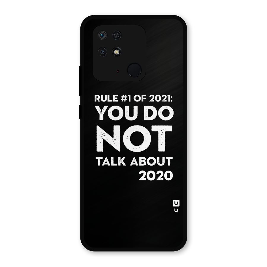 First Rule of 2021 Metal Back Case for Redmi 10