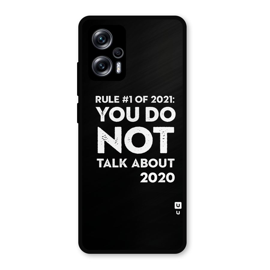 First Rule of 2021 Metal Back Case for Redmi K50i