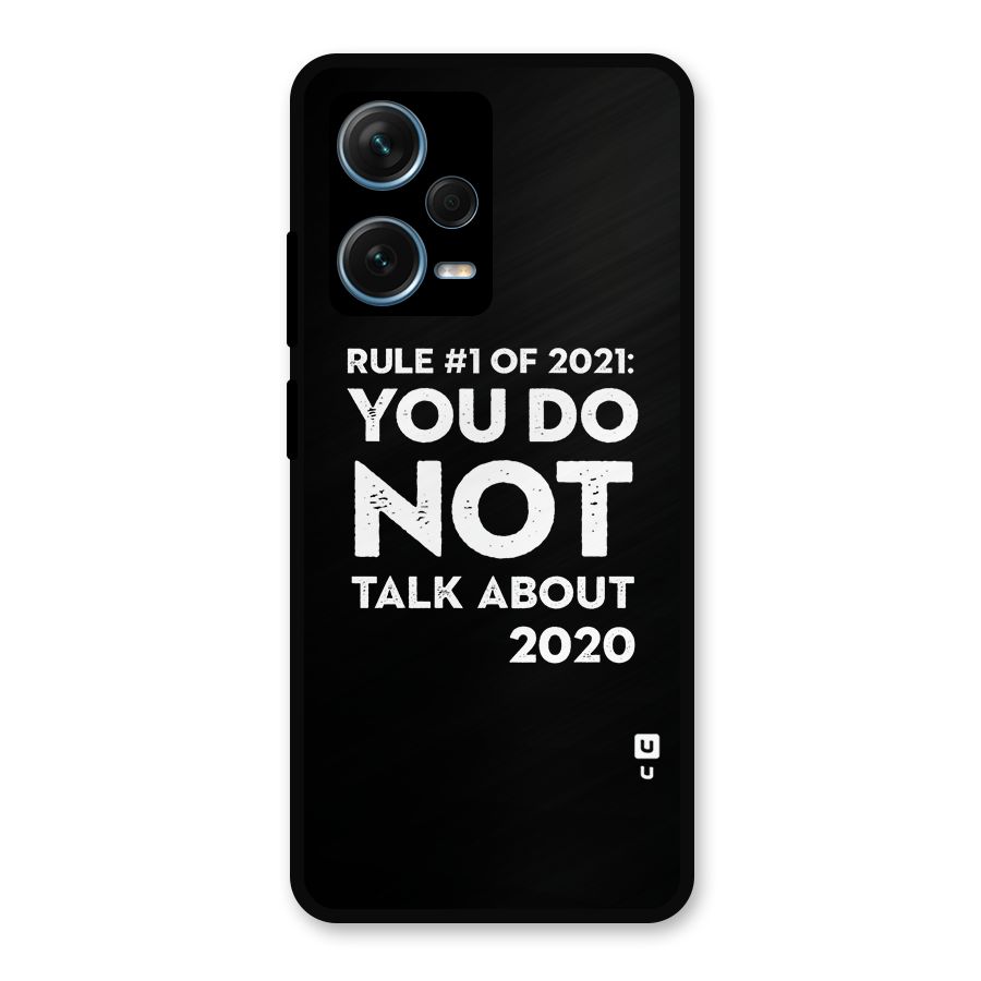 First Rule of 2021 Metal Back Case for Redmi Note 12 Pro Plus 5G