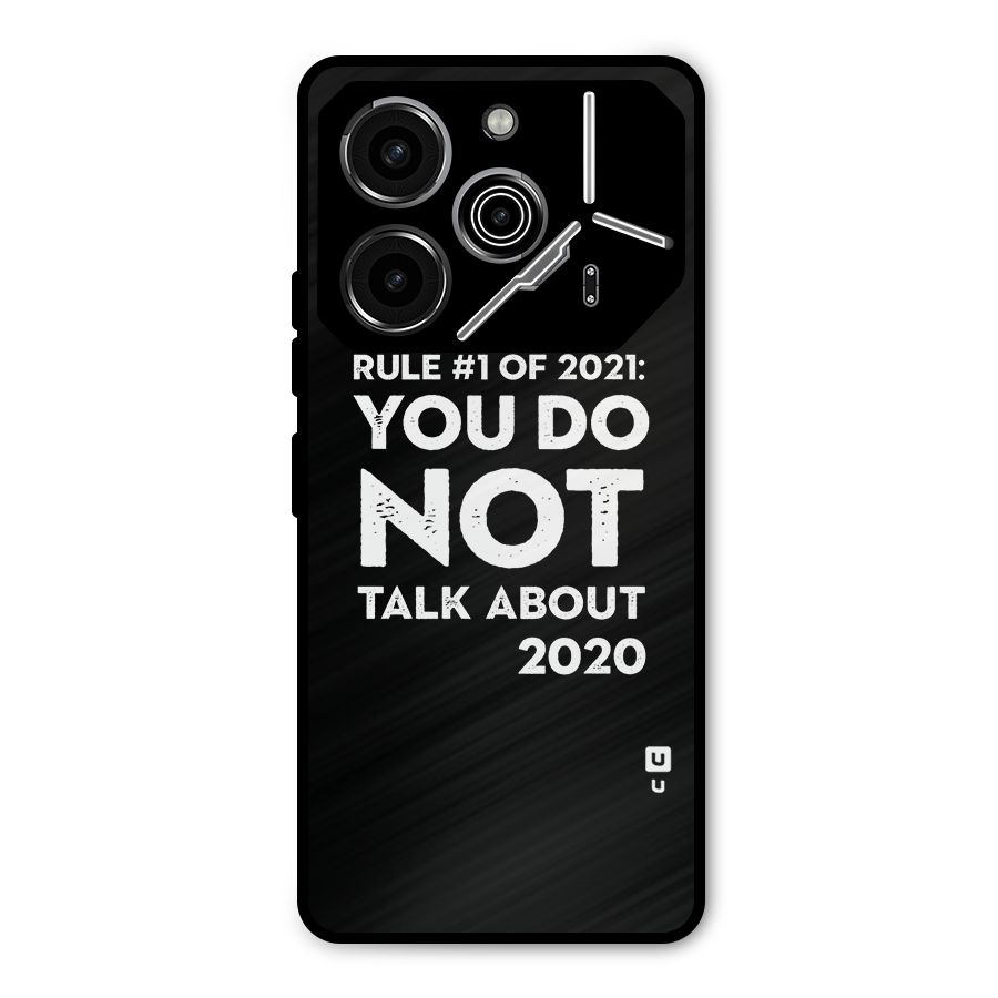 First Rule of 2021 Metal Back Case for Tecno Pova 6 Pro