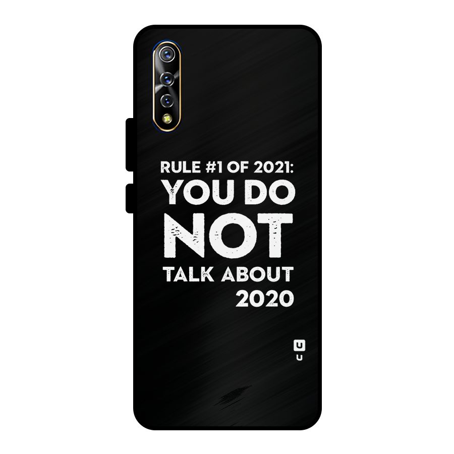 First Rule of 2021 Metal Back Case for Vivo S1