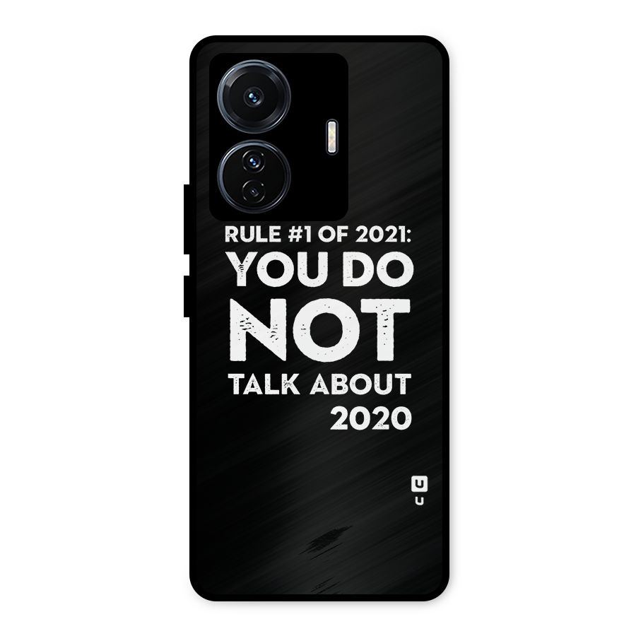 First Rule of 2021 Metal Back Case for Vivo T1 Pro