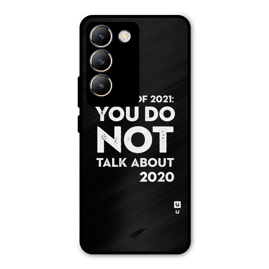 First Rule of 2021 Metal Back Case for Vivo T3 5G
