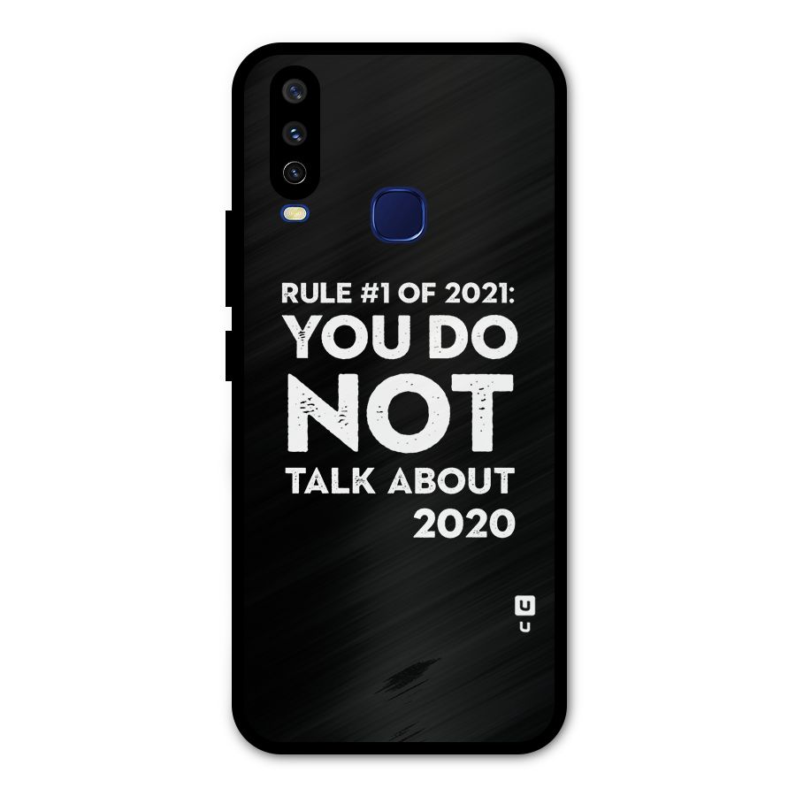 First Rule of 2021 Metal Back Case for Vivo V17