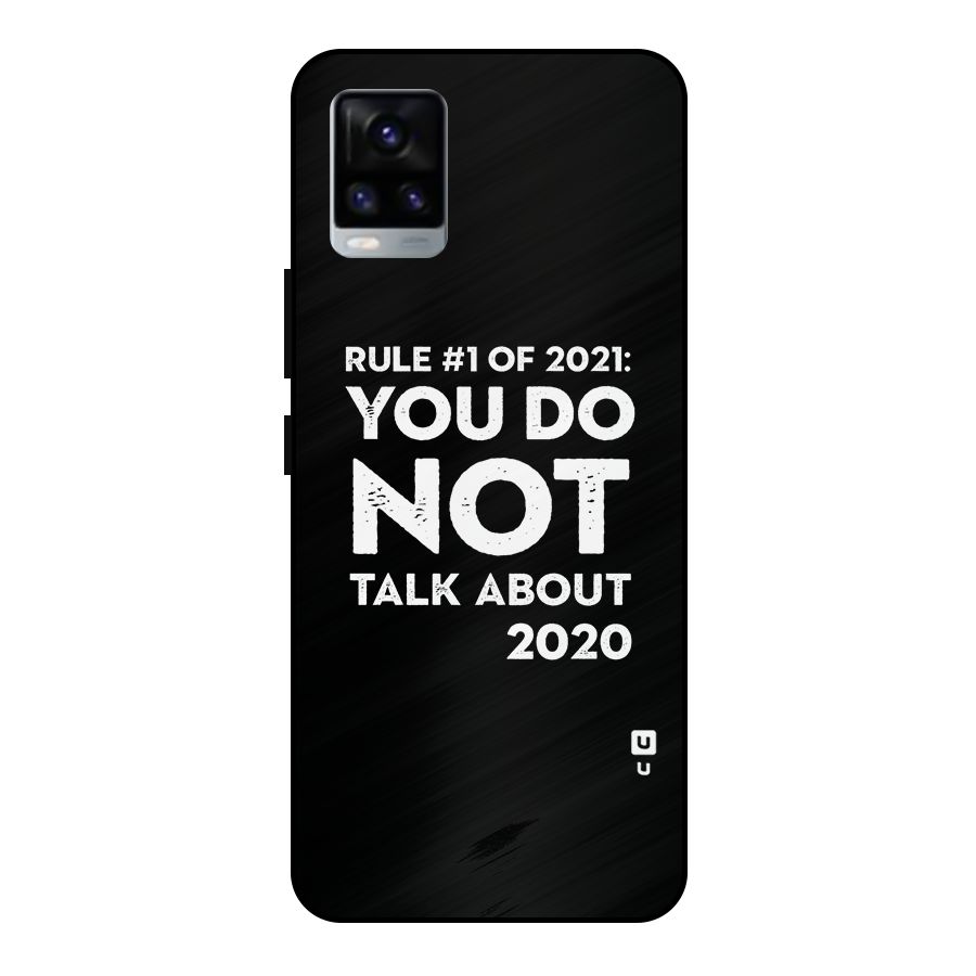 First Rule of 2021 Metal Back Case for Vivo V20 2021