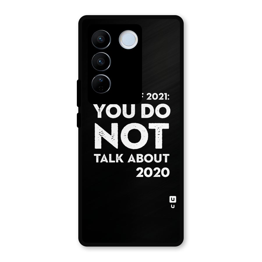 First Rule of 2021 Metal Back Case for Vivo V27