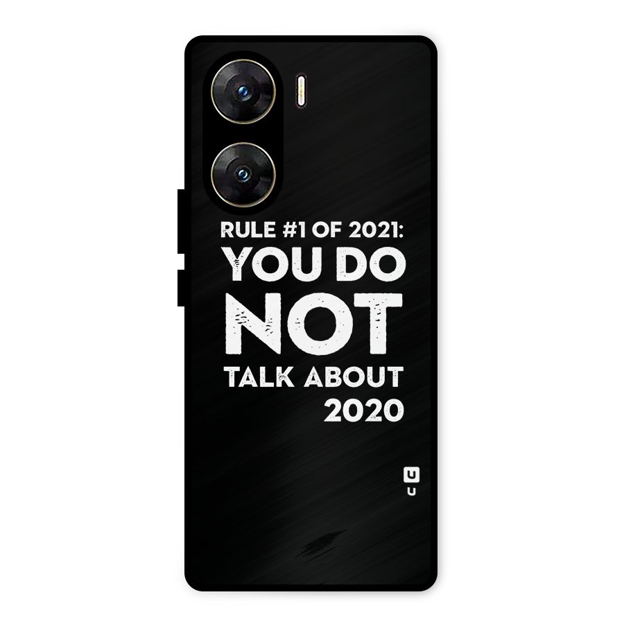 First Rule of 2021 Metal Back Case for Vivo V29e