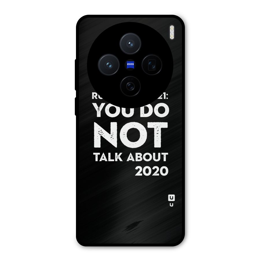 First Rule of 2021 Metal Back Case for Vivo X200