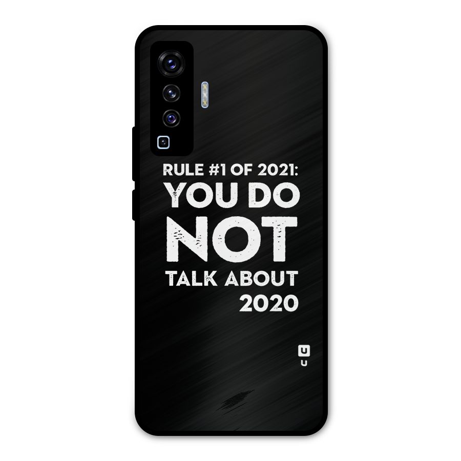 First Rule of 2021 Metal Back Case for Vivo X50