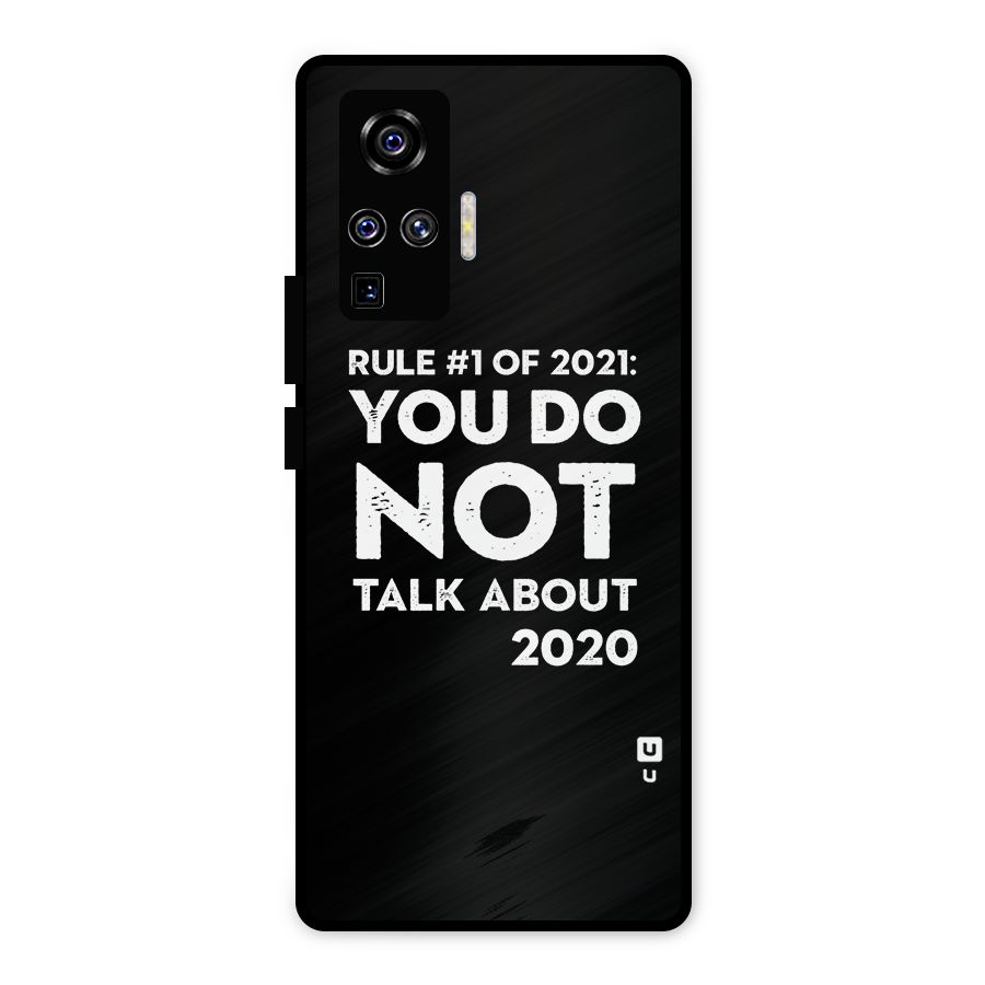 First Rule of 2021 Metal Back Case for Vivo X50 Pro
