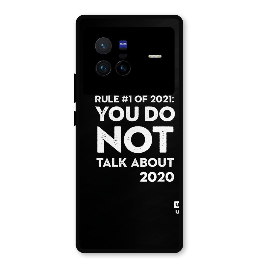 First Rule of 2021 Metal Back Case for Vivo X80