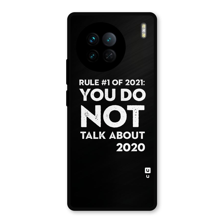 First Rule of 2021 Metal Back Case for Vivo X90