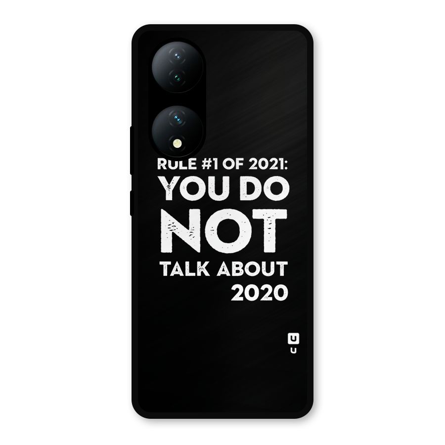 First Rule of 2021 Metal Back Case for Vivo Y100