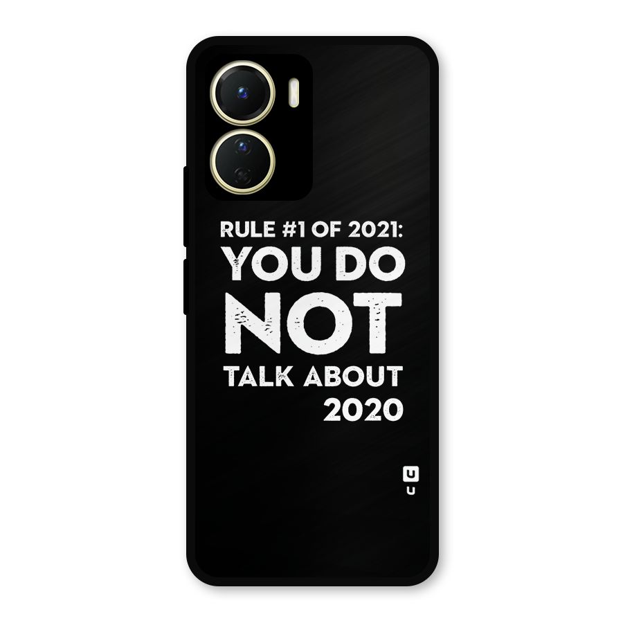 First Rule of 2021 Metal Back Case for Vivo Y16