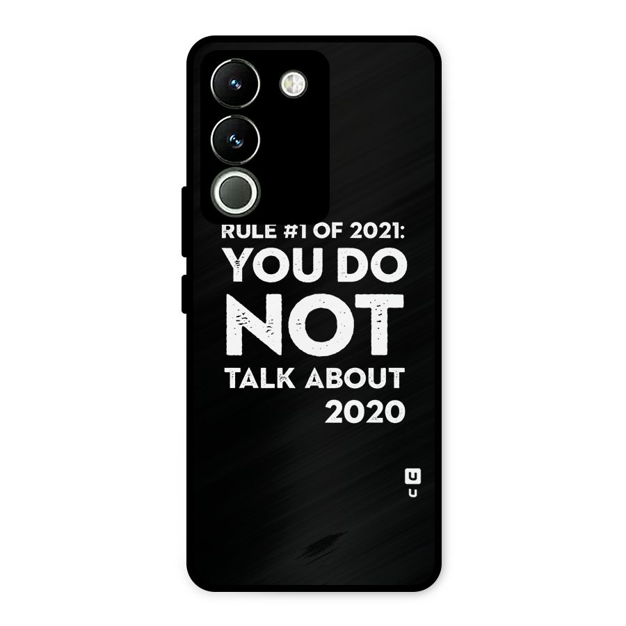 First Rule of 2021 Metal Back Case for Vivo Y200