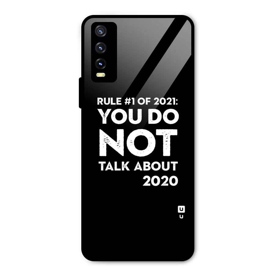 First Rule of 2021 Metal Back Case for Vivo Y20i