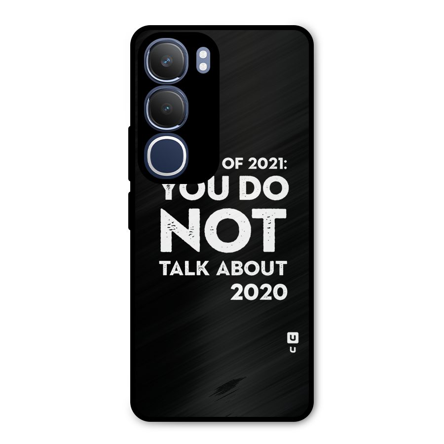 First Rule of 2021 Metal Back Case for Vivo Y29