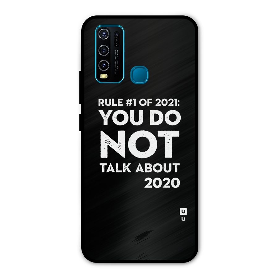 First Rule of 2021 Metal Back Case for Vivo Y30