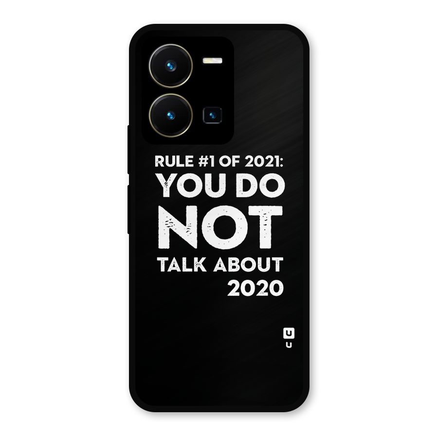 First Rule of 2021 Metal Back Case for Vivo Y35