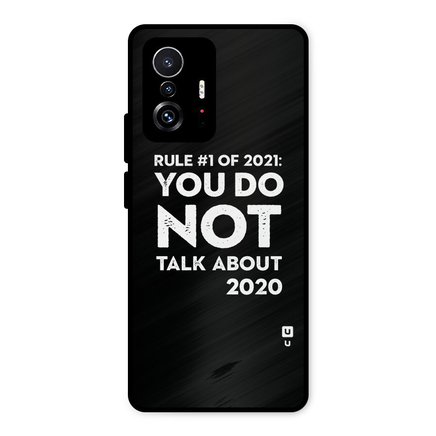 First Rule of 2021 Metal Back Case for Xiaomi 11T Pro