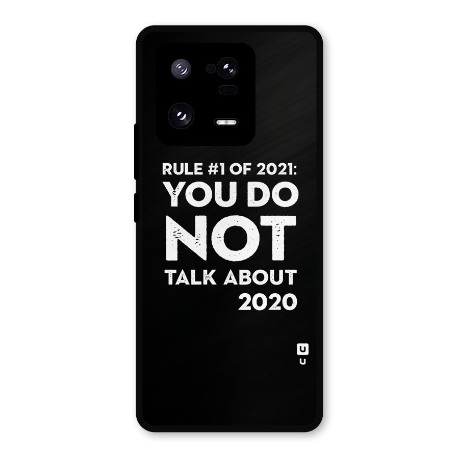 First Rule of 2021 Metal Back Case for Xiaomi 13 Pro