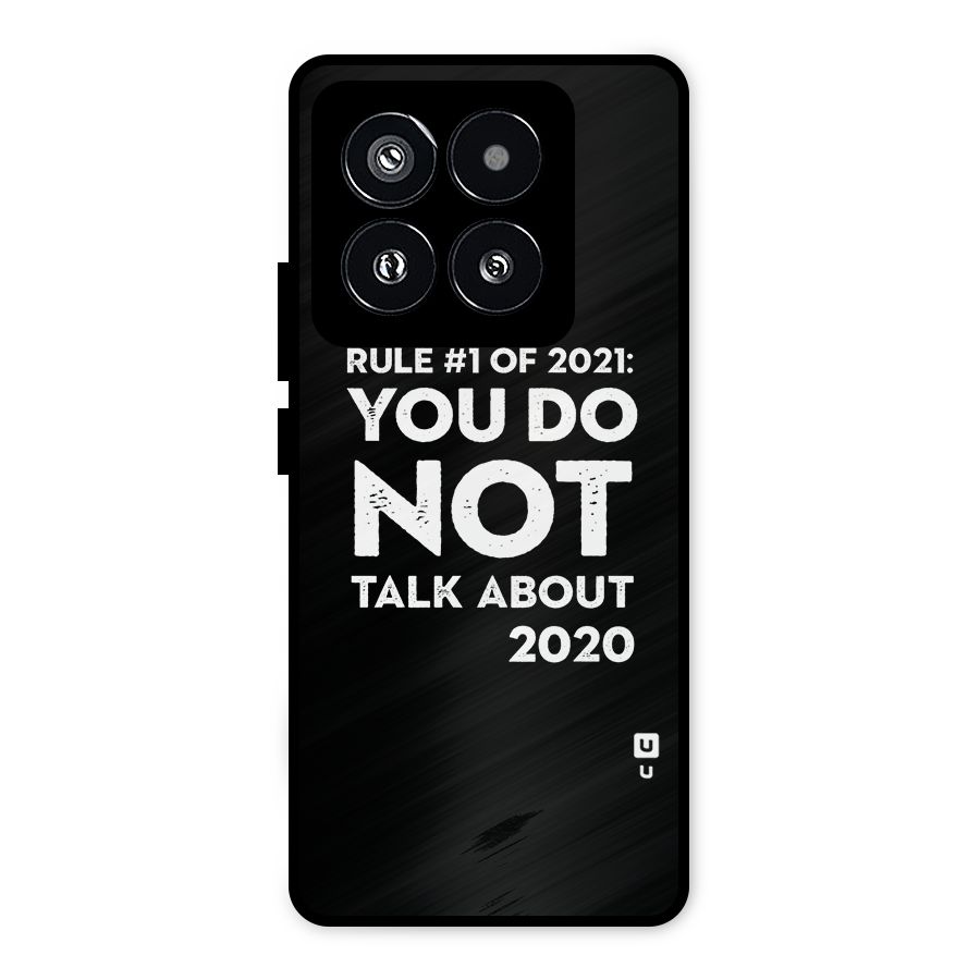 First Rule of 2021 Metal Back Case for Xiaomi 14 Pro