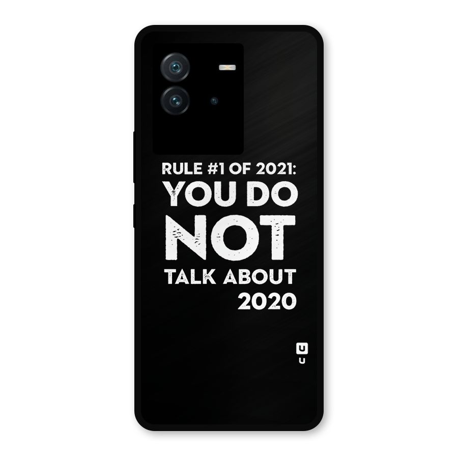 First Rule of 2021 Metal Back Case for iQOO Neo 6 5G