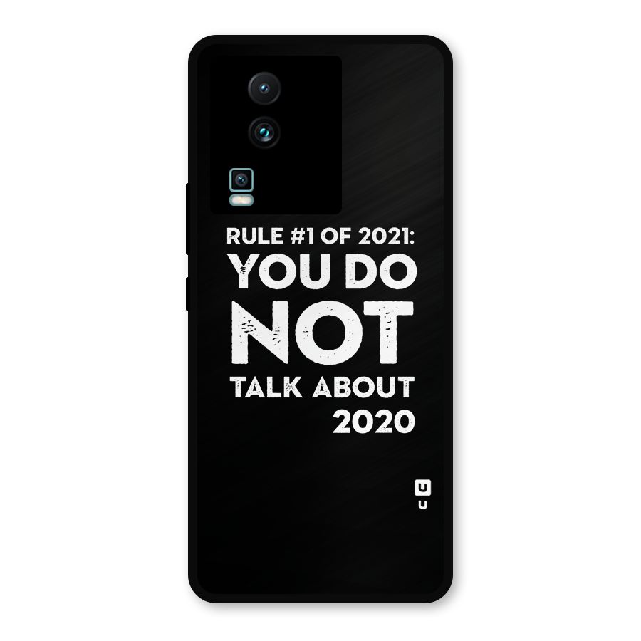 First Rule of 2021 Metal Back Case for iQOO Neo 7 Pro