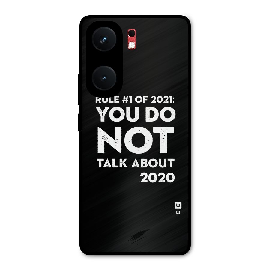 First Rule of 2021 Metal Back Case for iQOO Neo 9 Pro