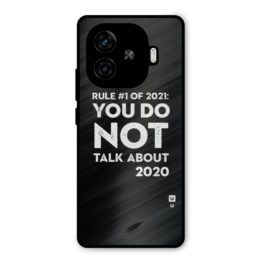 First Rule of 2021 Metal Back Case for iQOO Z9 Turbo