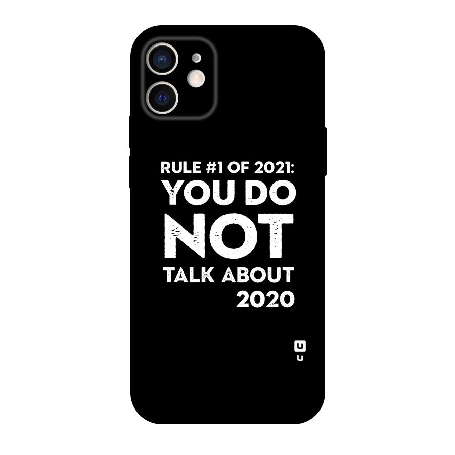 First Rule of 2021 Original Polycarbonate Back Case for iPhone 12
