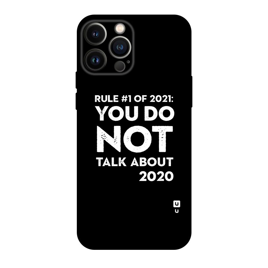 First Rule of 2021 Original Polycarbonate Back Case for iPhone 13 Pro Max