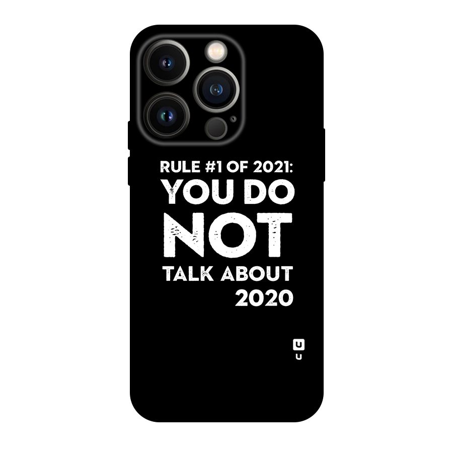 First Rule of 2021 Original Polycarbonate Back Case for iPhone 14 Pro