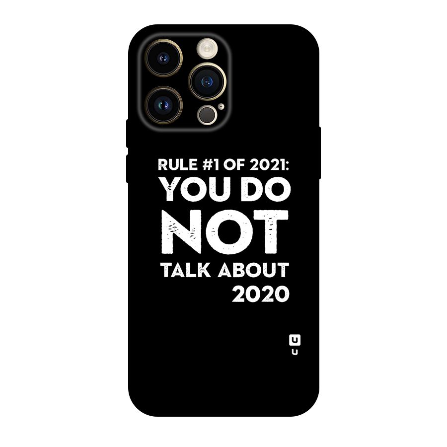 First Rule of 2021 Original Polycarbonate Back Case for iPhone 14 Pro Max