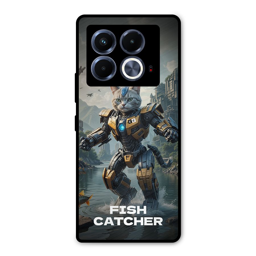 Fish Catcher Metal Back Case for Infinix Note 40 5G