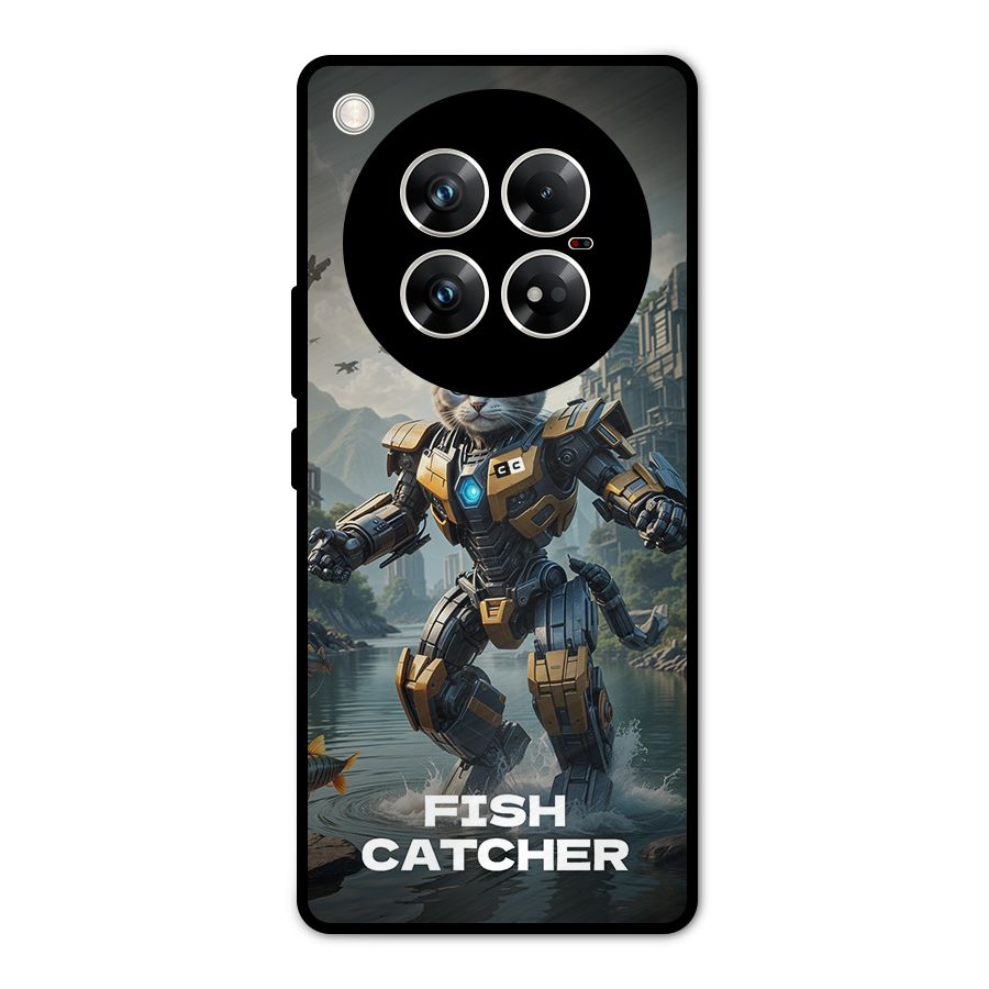 Fish Catcher Metal Back Case for Infinix Zero 40 5G