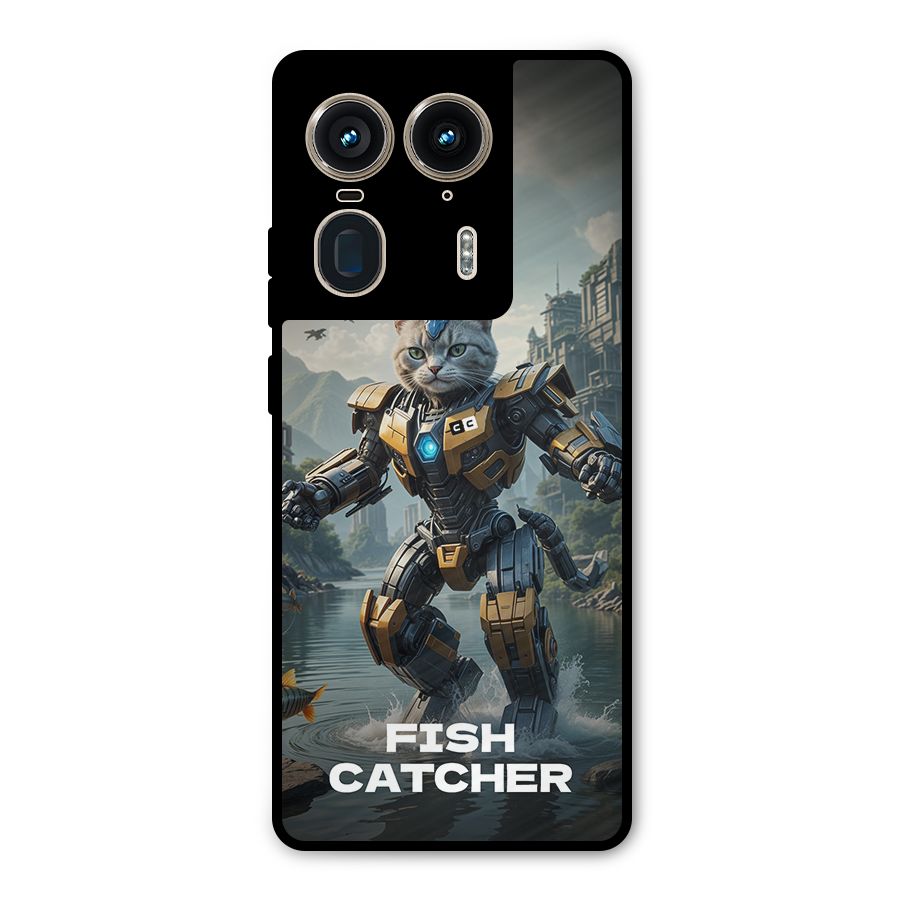 Fish Catcher Metal Back Case for Motorola Edge 50 Ultra