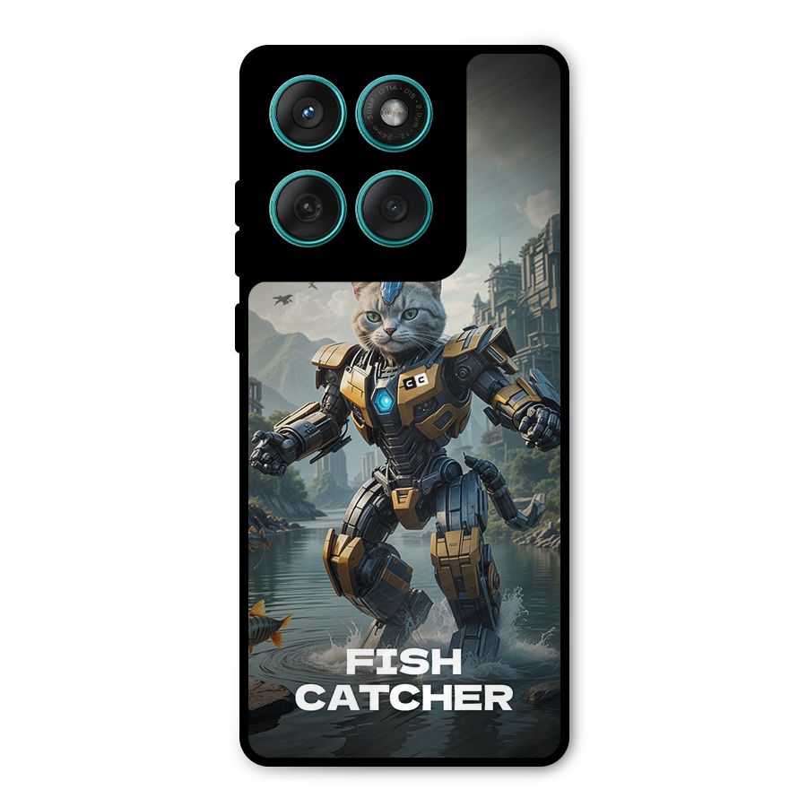 Fish Catcher Metal Back Case for Motorola Edge 60 Fusion