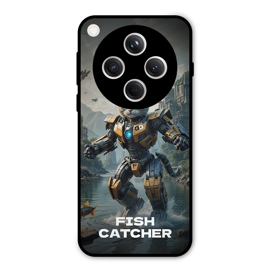 Fish Catcher Metal Back Case for Oppo Find X8