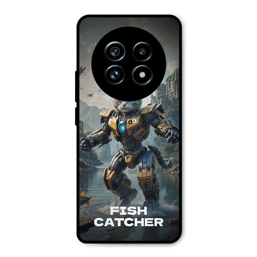 Fish Catcher Metal Back Case for Realme 13 Pro Plus