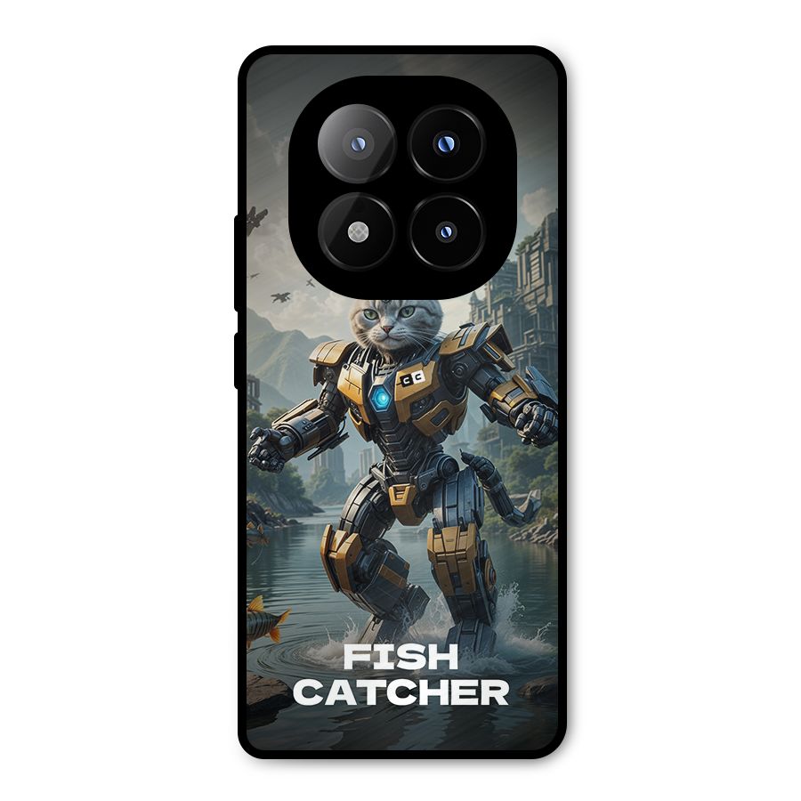 Fish Catcher Metal Back Case for Redmi Note 14 Pro Plus 5G