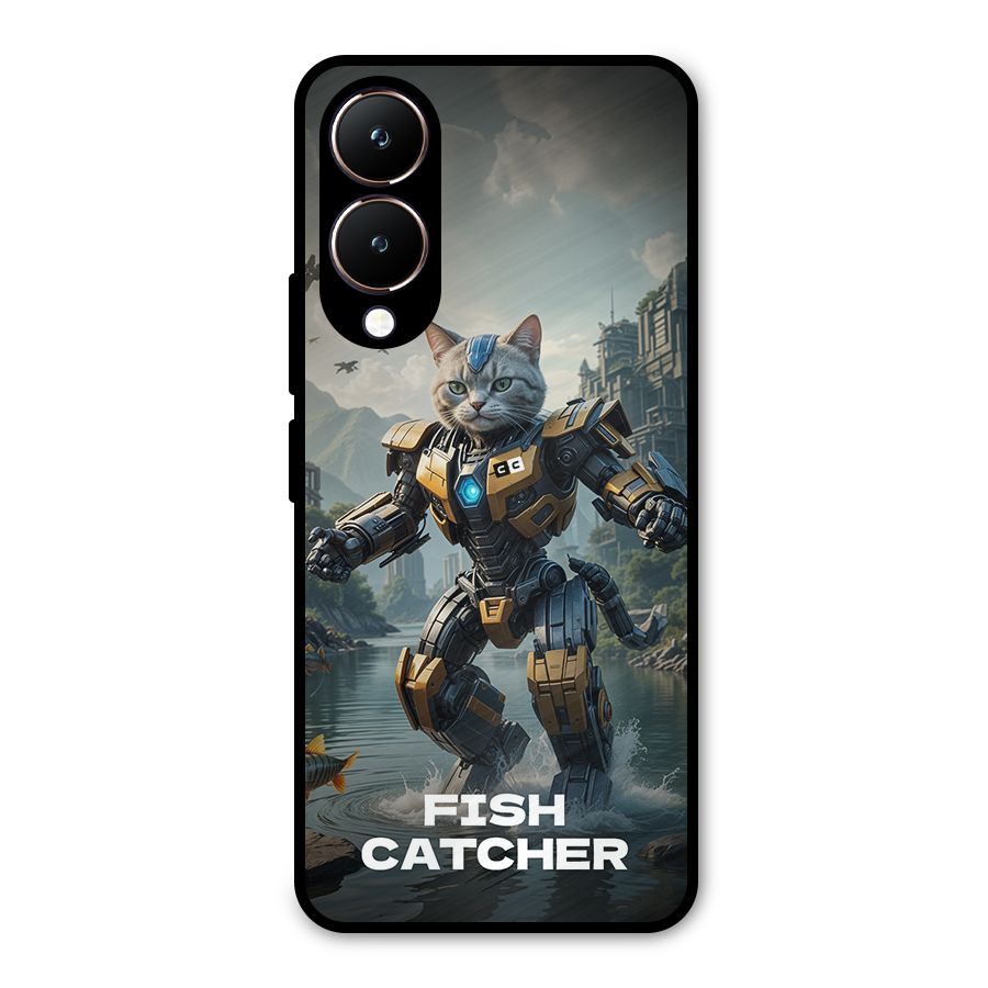 Fish Catcher Metal Back Case for Vivo Y28