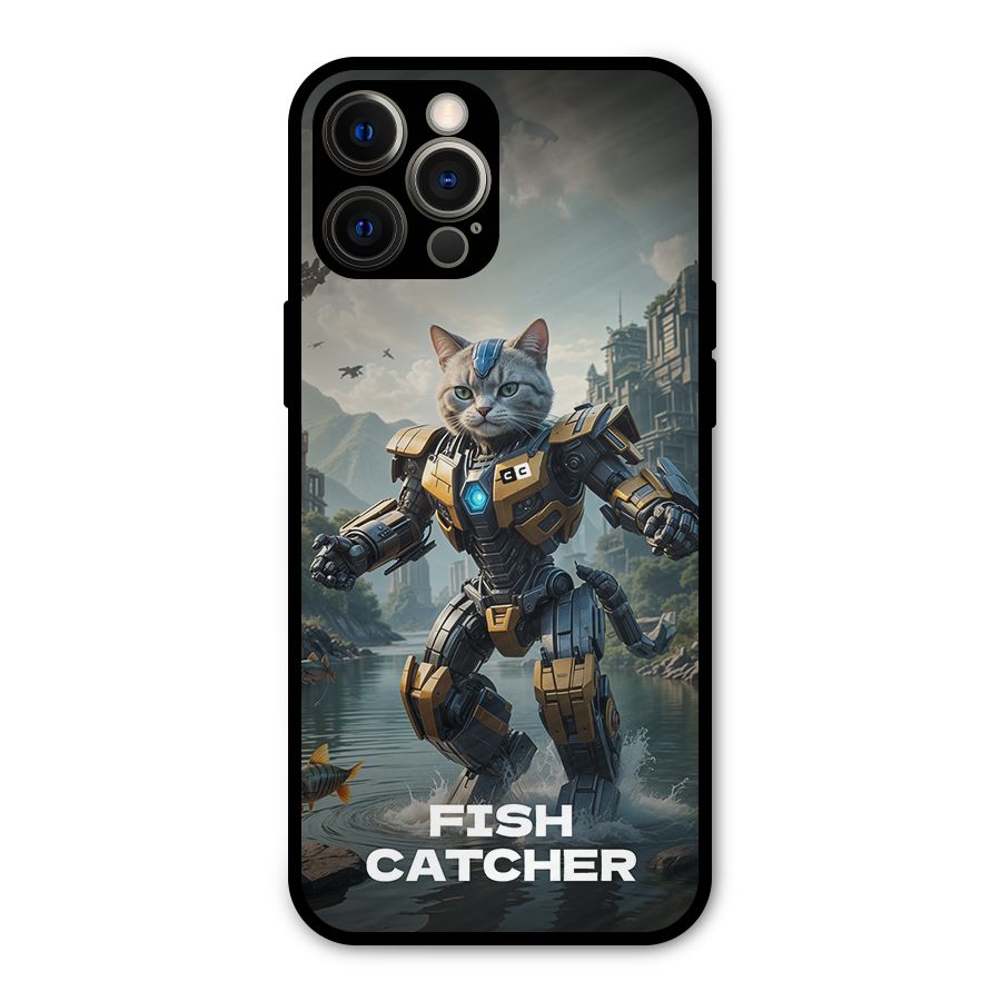 Fish Catcher Metal Back Case for iPhone 12 Pro Max