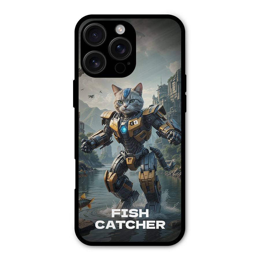 Fish Catcher Metal Back Case for iPhone 16 Pro Max