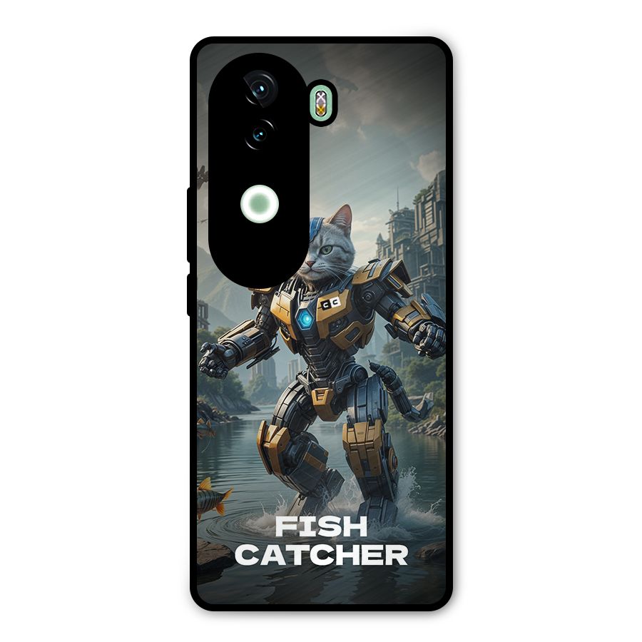 Fish Catcher Metal Back Case for iQOO Z9s