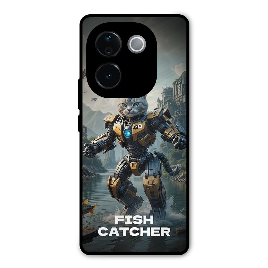Fish Catcher Metal Back Case for iQOO Z9s Pro