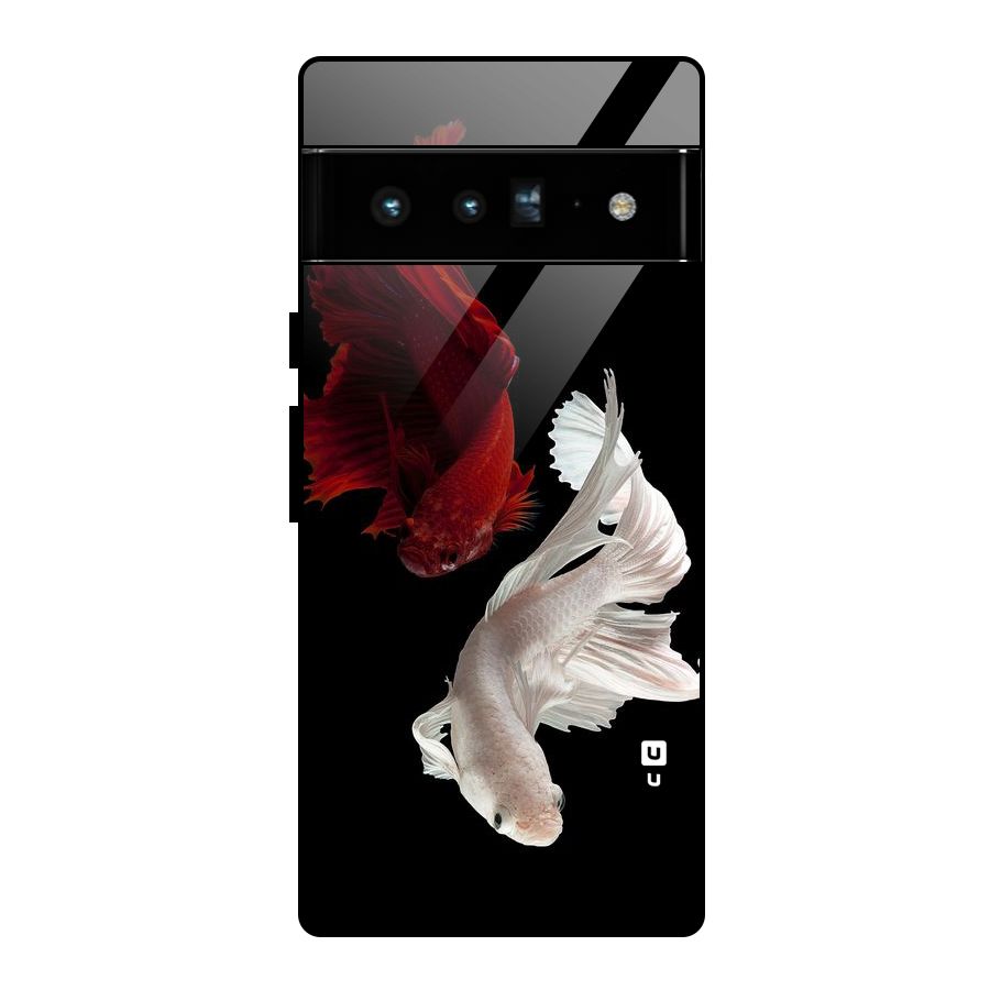 Fish Design Glass Back Case for Google Pixel 6 Pro