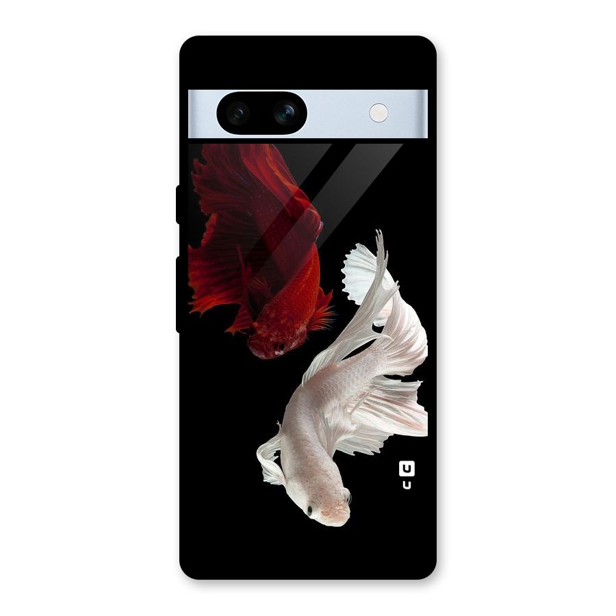 Fish Design Glass Back Case for Google Pixel 7a